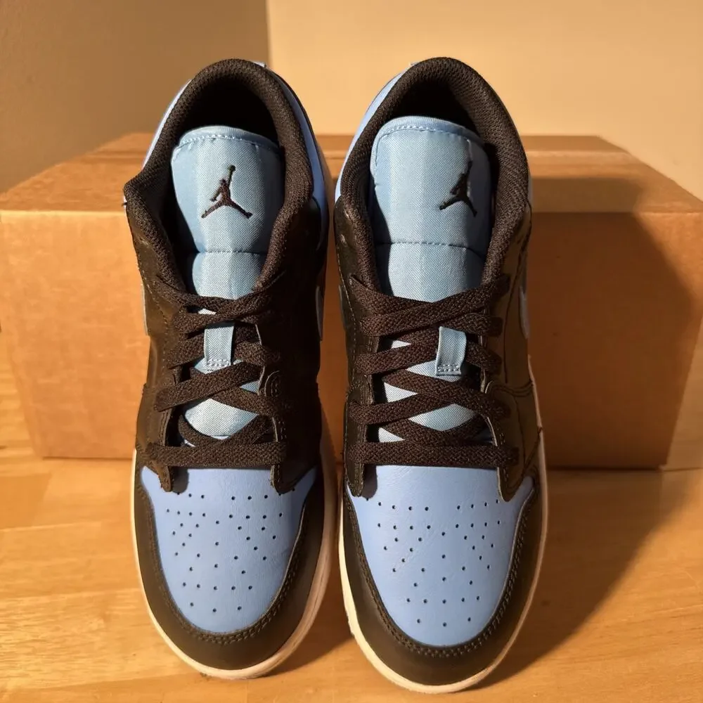 Air Jordan 1 Low GS 'University Blue' 553560-041 Blue/Black/White Size 7Y 8.5W